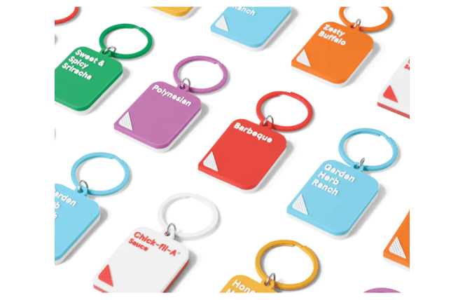 Chick-fil-A store exclusive sauce keychains