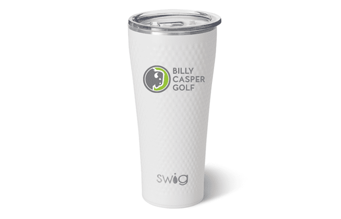dimpled golf ball insulated tumbler