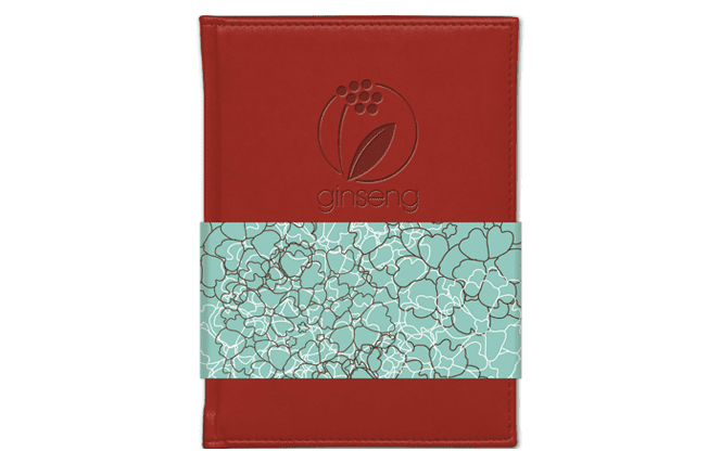 personalized leather-bound journal