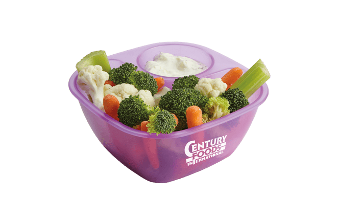 plastic chip & dip bowl with logo
