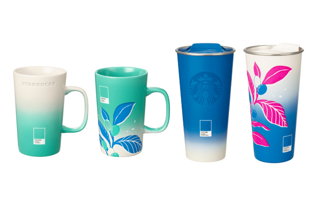 Starbucks Asia Pantone mugs and tumblers 2023