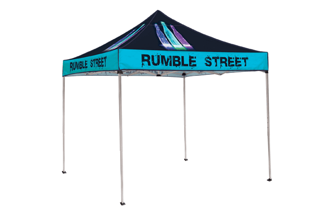 custom printed pop-up tent