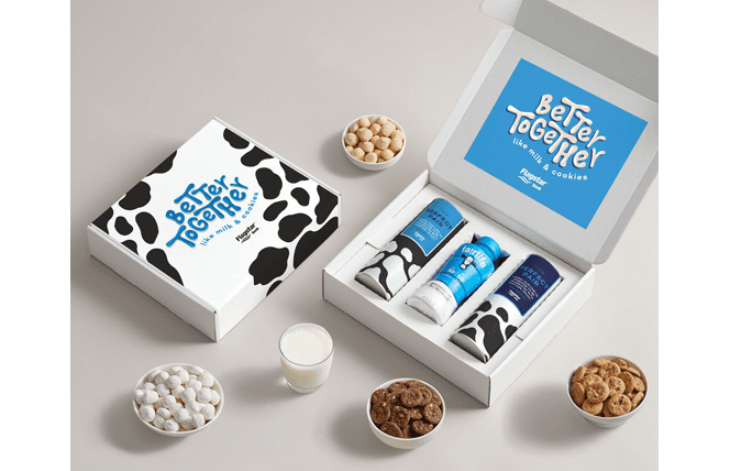 milk and cookies custom gift box