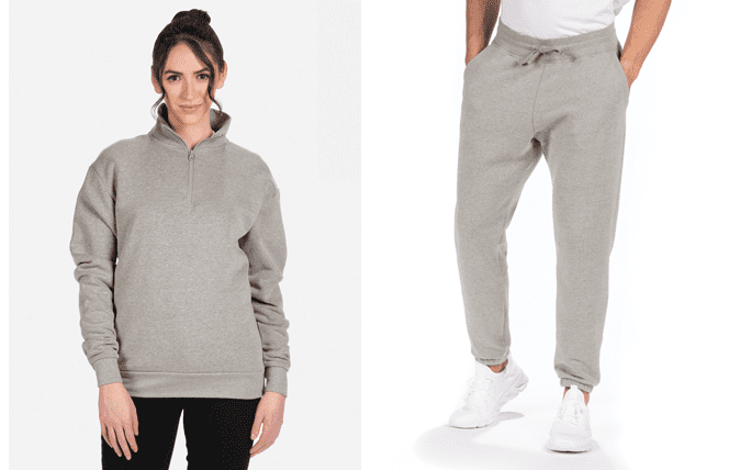 athleisure matching sweats - gray monochrome outfit